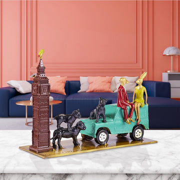 They Were Born Free Forever (Bronze Sculpture, Miniature)