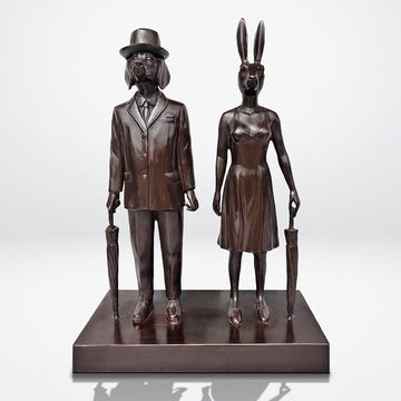 They Were Londoners (Bronze Sculpture, Miniature)
