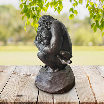 Chimp Love Forever (Small Bronze)
