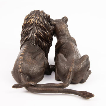 The Lions Loved Each Other (Bronze Sculpture)