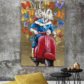 They were so in love they had to tell everyone (Original Painting)