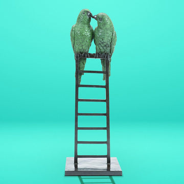 Love Birds Were on a High (Bronze Sculpture)
