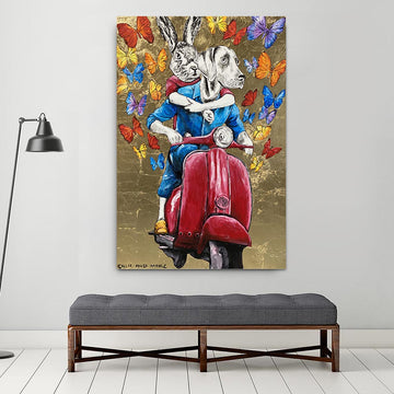 They were so in love they had to tell everyone (Original Painting)