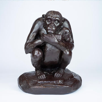 Chimp Love Forever (Small Bronze)