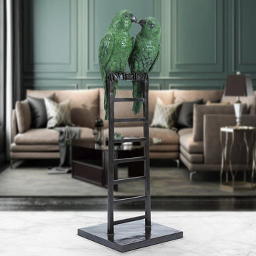 Love Birds Were on a High (Bronze Sculpture)