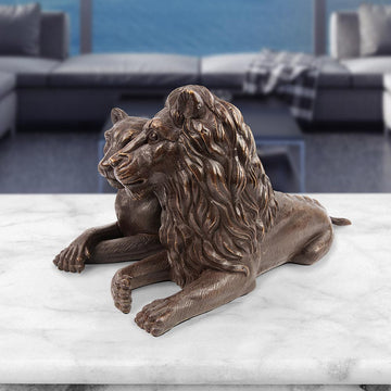 The Lions Loved Each Other (Bronze Sculpture)
