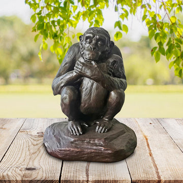 Chimp Love Forever (Small Bronze)