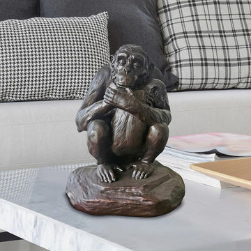 Chimp Love Forever (Small Bronze)