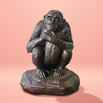 Chimp Love Forever (Small Bronze)