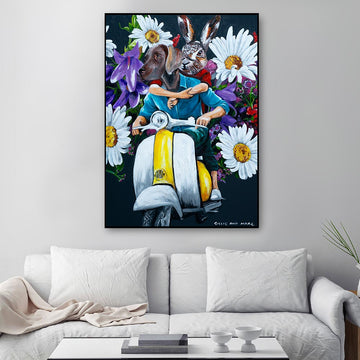 They Loved Flowers (Original Painting)