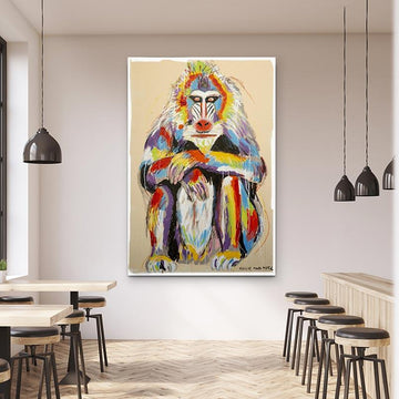 The Mandrill Was Ready for Everything (Original Painting)