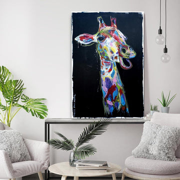 The Masai Giraffe could see things no one else could (Original Painting)