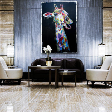 The Masai Giraffe could see things no one else could (Original Painting)