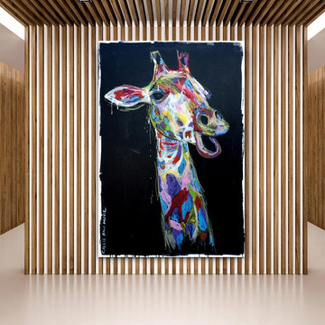 The Masai Giraffe could see things no one else could (Original Painting)