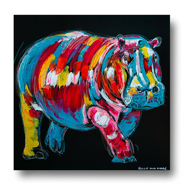 The Hippo Was Master of His World (Original Painting)