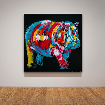 The Hippo Was Master of His World (Original Painting)