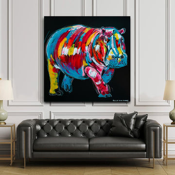 The Hippo Was Master of His World (Original Painting)