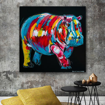 The Hippo Was Master of His World (Original Painting)