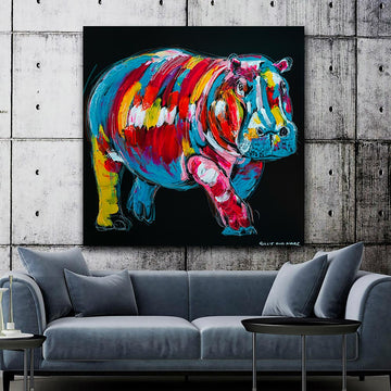 The Hippo Was Master of His World (Original Painting)