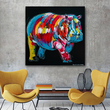 The Hippo Was Master of His World (Original Painting)