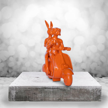 Vespa Riders (Resin Sculpture)