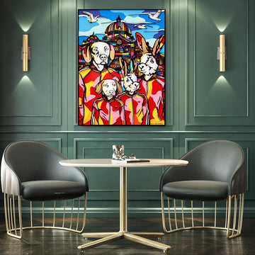 Melbourne was a city of fun (Original Painting)