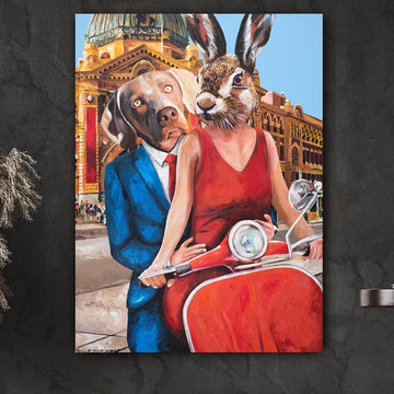 They Loved Melbourne with All Their Hearts (Original Painting)