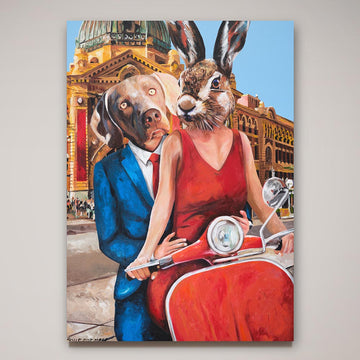 They Loved Melbourne with All Their Hearts (Original Painting)