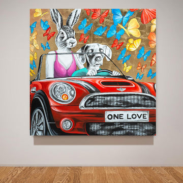 They loved their Mini (Original Painting)