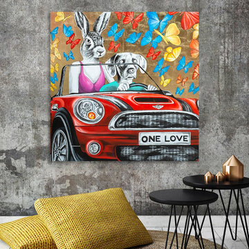 They loved their Mini (Original Painting)