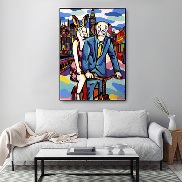 They were on a mission in London (Original Painting)