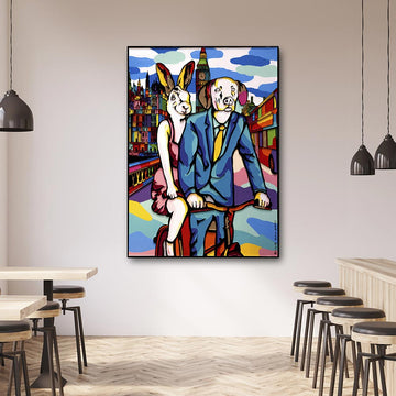 They were on a mission in London (Original Painting)