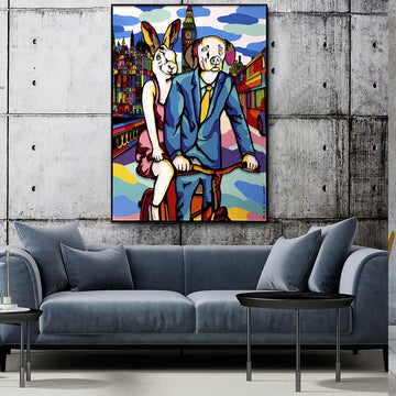 They were on a mission in London (Original Painting)