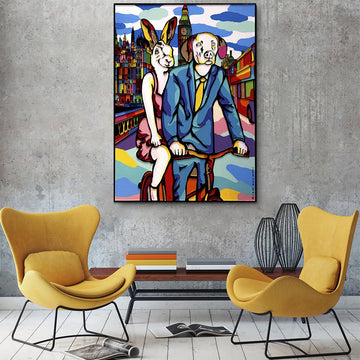 They were on a mission in London (Original Painting)