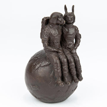 They Were the Moon Lovers (Bronze Sculpture, Pocket Size)