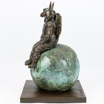They Loved Each Other to the Moon and Back (Bronze Sculpture)