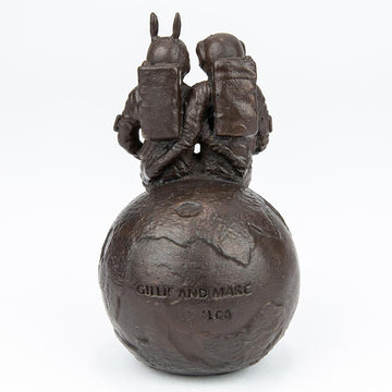 They Were the Moon Lovers (Bronze Sculpture, Pocket Size)