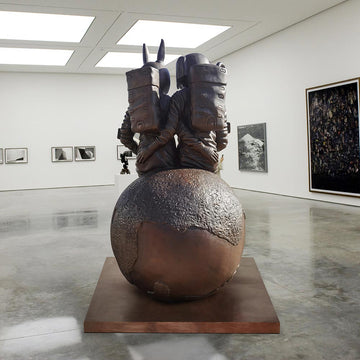 They Loved Each Other to the Moon and Back and More (Bronze Sculpture)