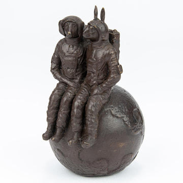 They Were the Moon Lovers (Bronze Sculpture, Pocket Size)