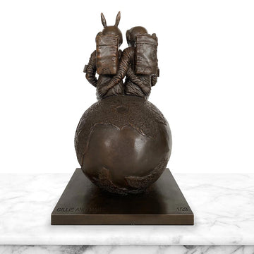They Loved Each Other to the Moon and Back (Bronze Sculpture)