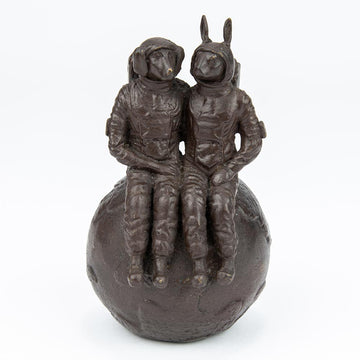 They Were the Moon Lovers (Bronze Sculpture, Pocket Size)