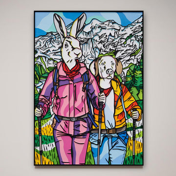 The Mountain Climbers (Original Painting)