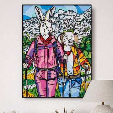 The Mountain Climbers (Original Painting)