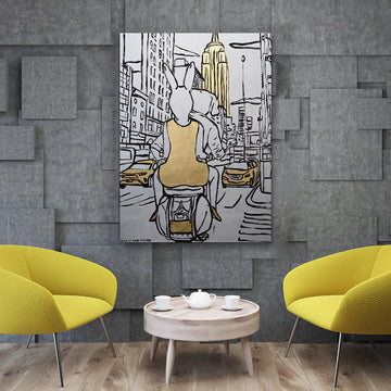 New York Here We Come (Original Painting)