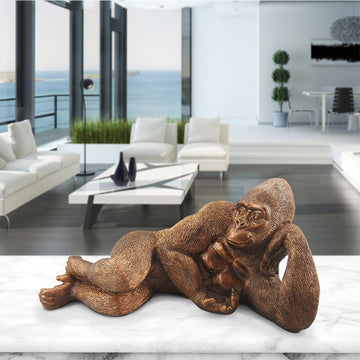 Nyani, the reclining gorilla (Resin Sculpture)
