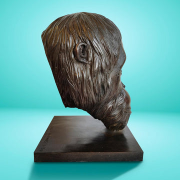 Borneo the Tapanuli Orangutan Was a Face of the Wild (Bronze Sculpture)