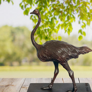 Love the North African Ostrich (Bronze Sculpture)