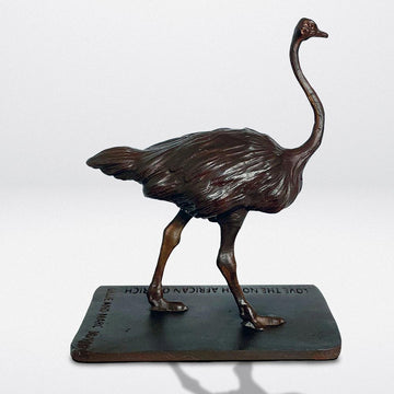 Love the North African Ostrich (Bronze Sculpture)