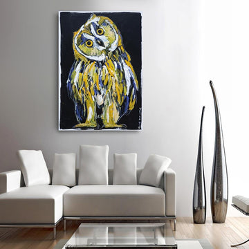 He was an owl who was wiser than all of us (Original Painting)