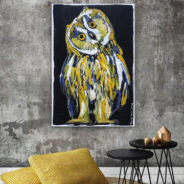 He was an owl who was wiser than all of us (Original Painting)